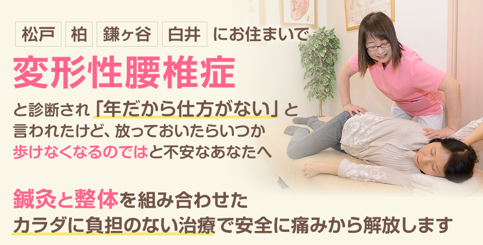 変形性腰椎症と診断され「年だから仕方がない」と言われたけど、放っておいたらいつか歩けなくなるのではと不安なあなたへ